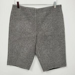 ALEXANDER WANG Shorts 4 Small Grey Knee-Length Wool Blend High Rise Zipper NWT